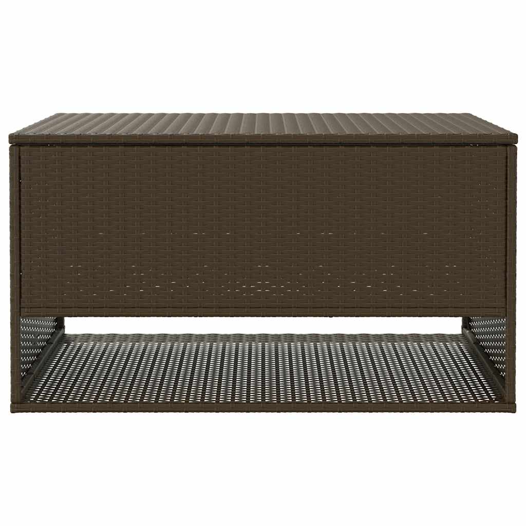 Box na venkovní polštář hnědá 100x55x55,5 cm Poly ratan