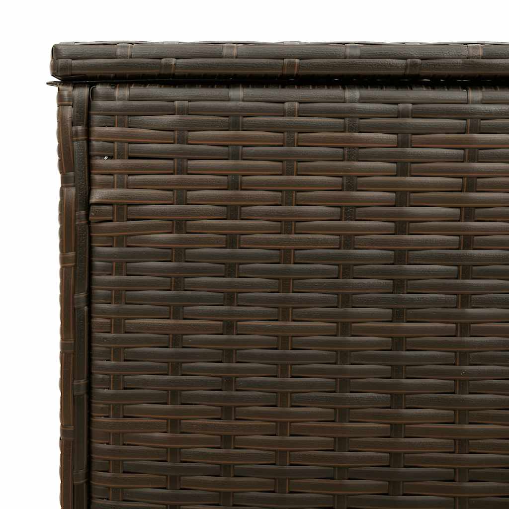 Box na venkovní polštář hnědá 100x55x55,5 cm Poly ratan