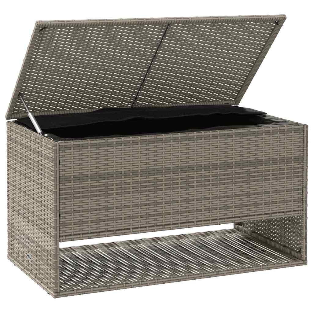 Box na venkovní polštář šedá 100x55x55,5 cm Poly ratan