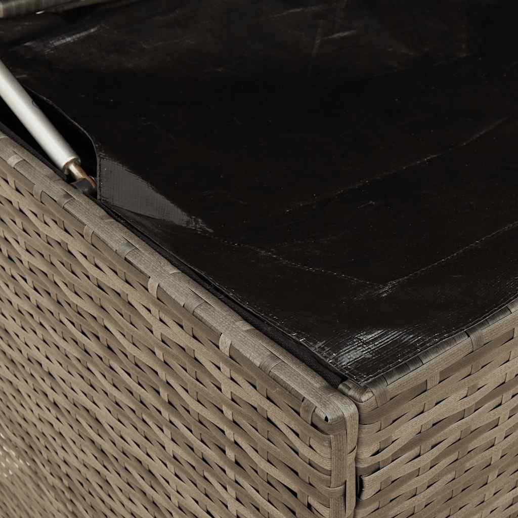 Box na venkovní polštář šedá 100x55x55,5 cm Poly ratan