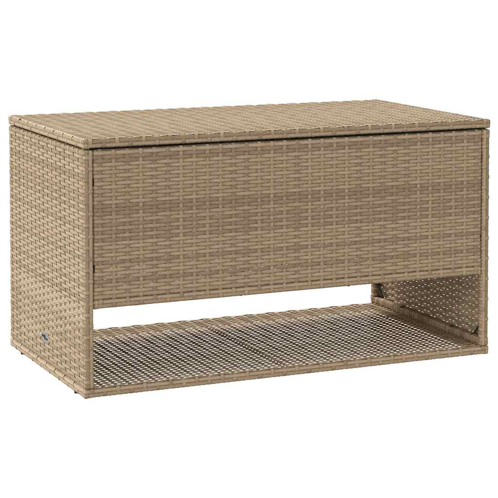 Box na venkovní polštář béžová 100x55x55,5 cm Poly ratan