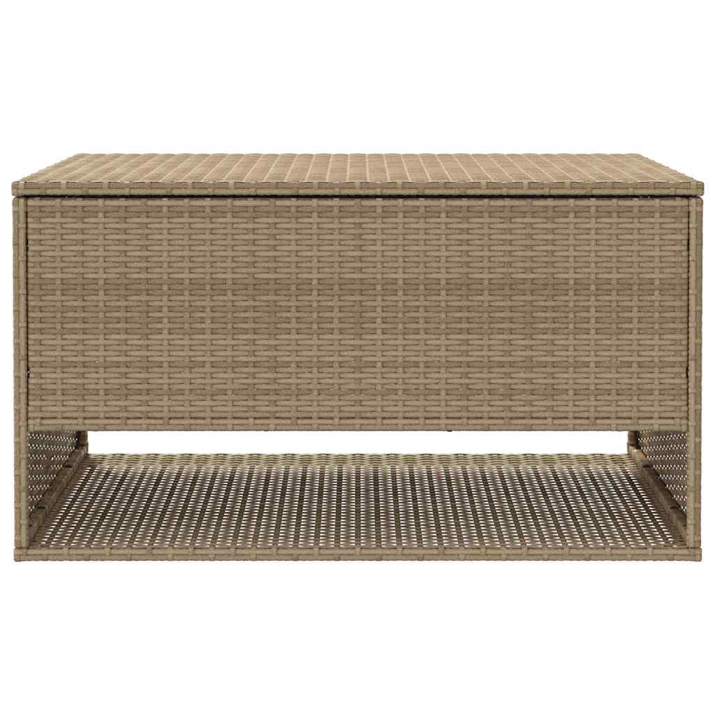 Box na venkovní polštář béžová 100x55x55,5 cm Poly ratan