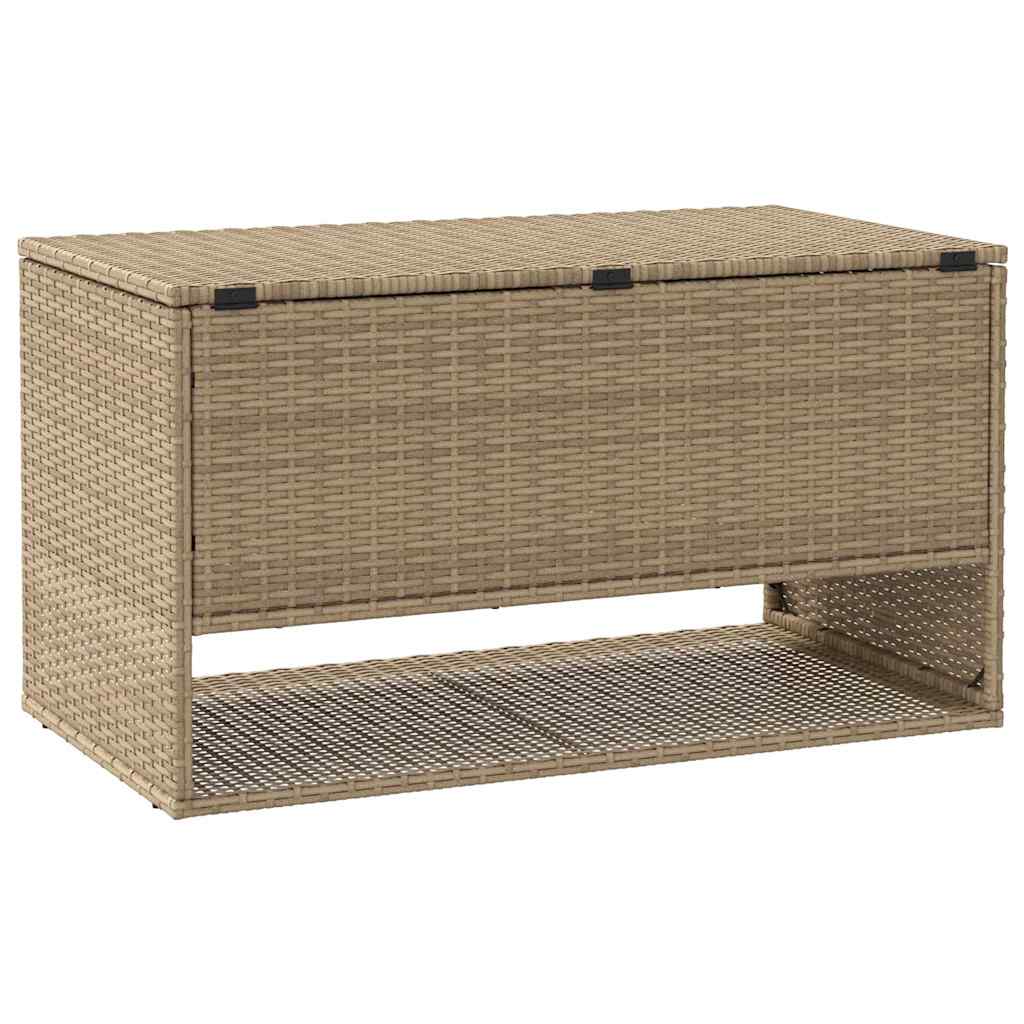 Box na venkovní polštář béžová 100x55x55,5 cm Poly ratan