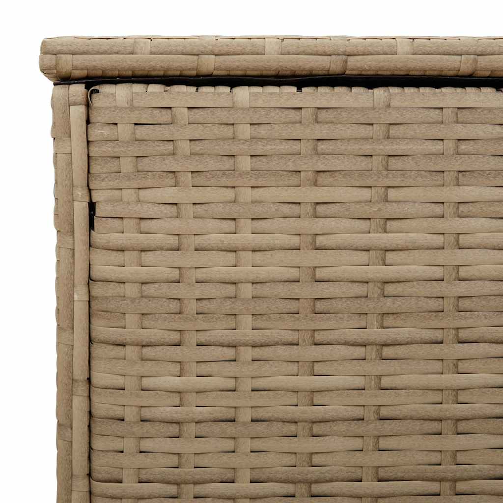 Box na venkovní polštář béžová 100x55x55,5 cm Poly ratan