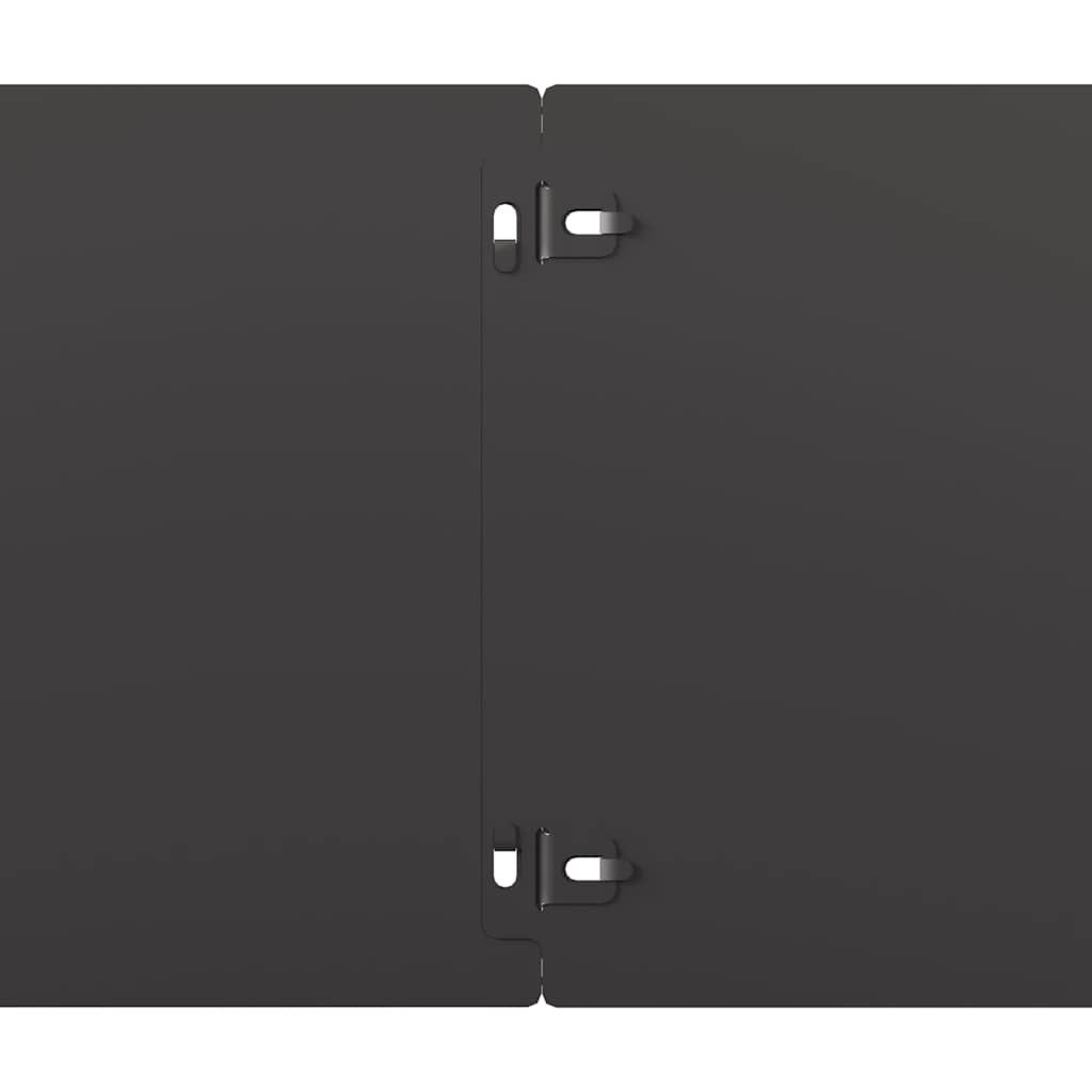 Travní lemy 10 ks černé 20x103 cm ocel válcovaná za studena