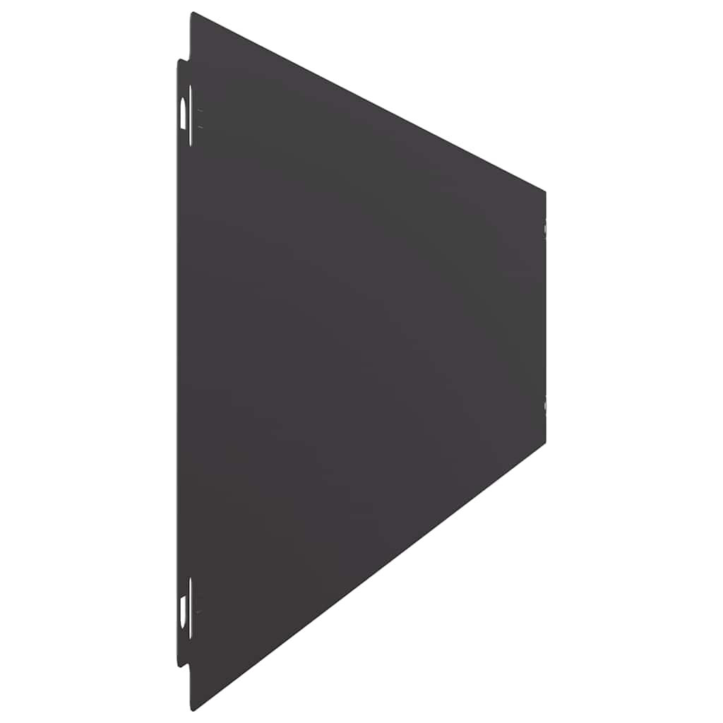 Travní lemy 30 ks černé 20x103 cm ocel válcovaná za studena