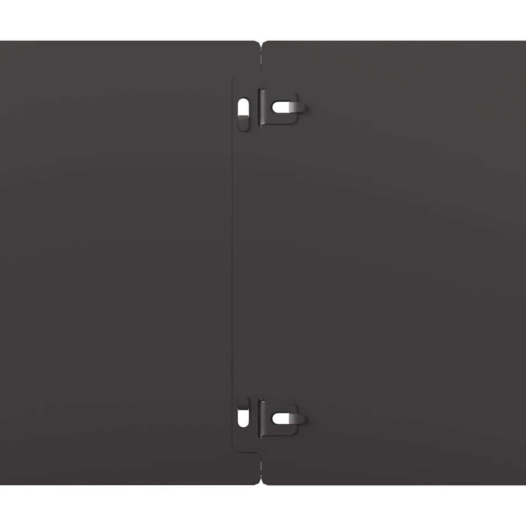 Travní lemy 30 ks černé 20x103 cm ocel válcovaná za studena