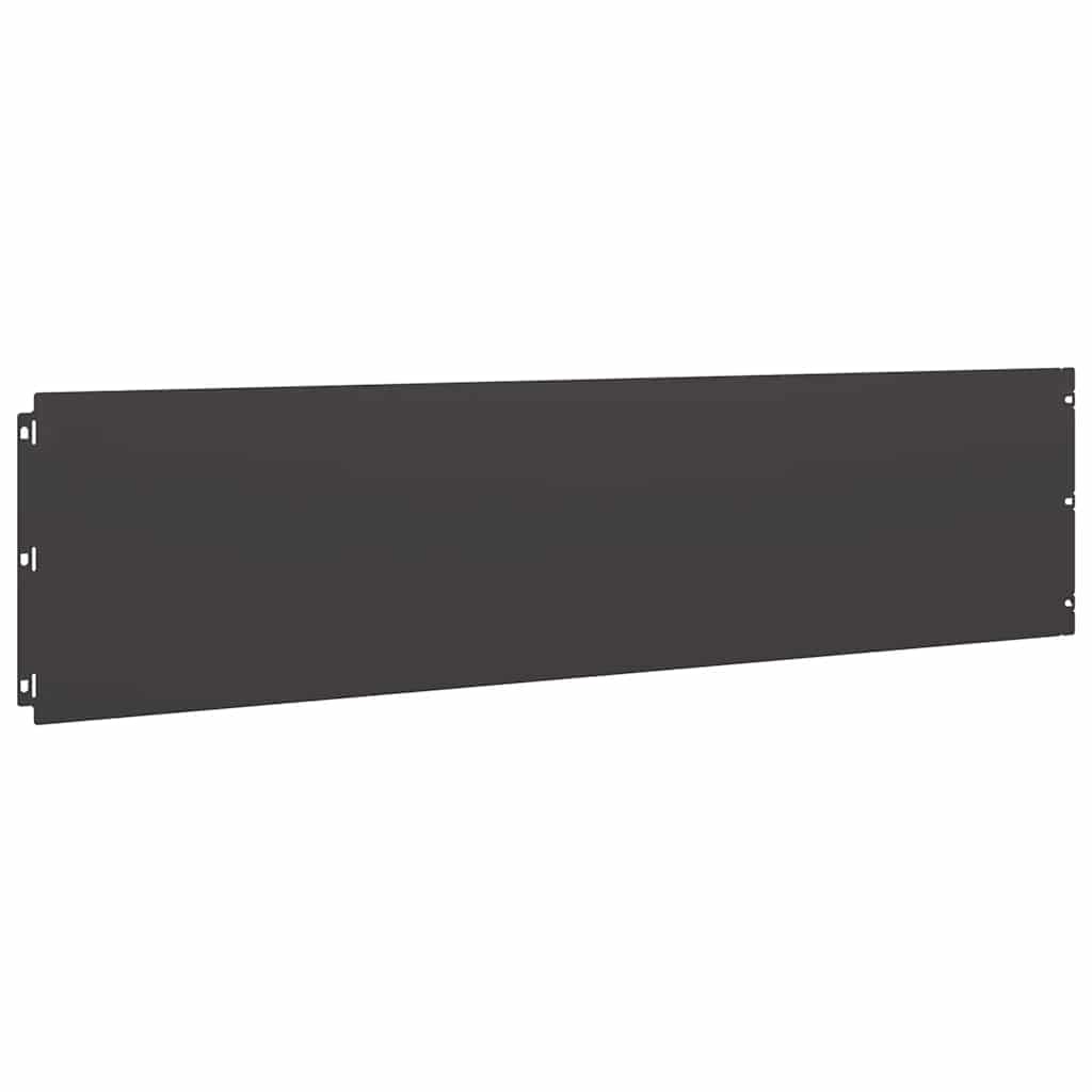 Travní lemy 10 ks černé 25x103 cm ocel válcovaná za studena
