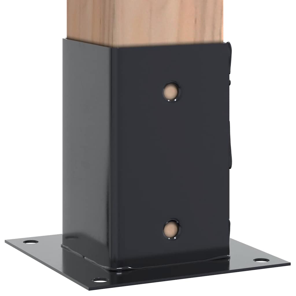 Podstavce pod sloupky čtvercové 4 ks antracit 81x81 mm