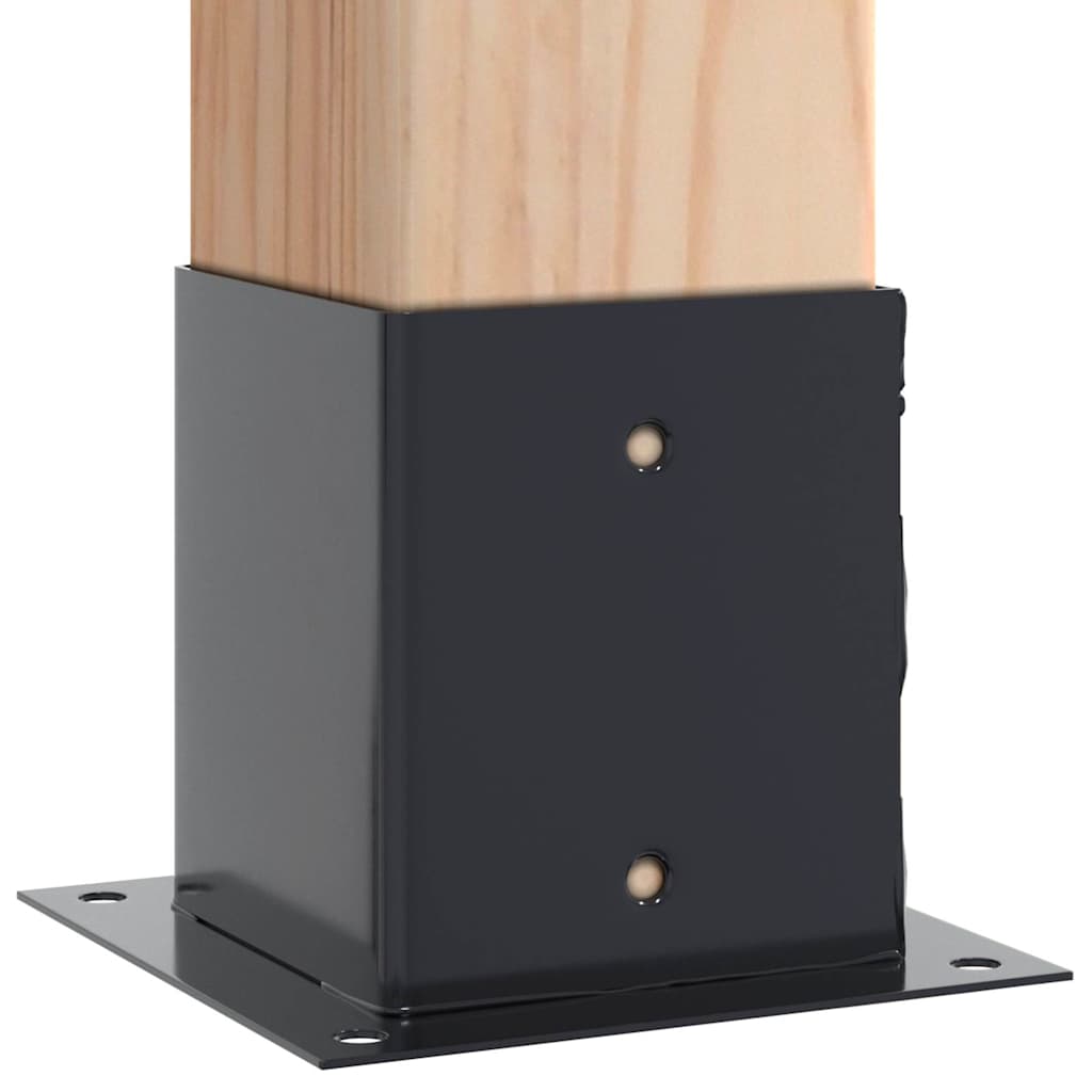 Podstavce pod sloupky čtvercové 12 ks Antracit 101x101 mm