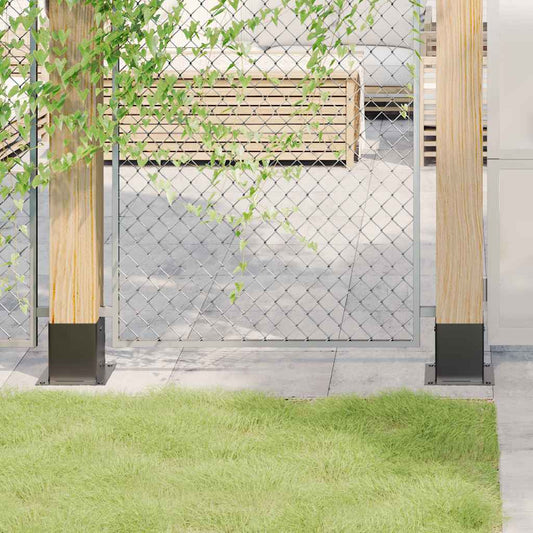 Podstavce pod sloupky čtvercové 4 ks antracit 121x121 mm