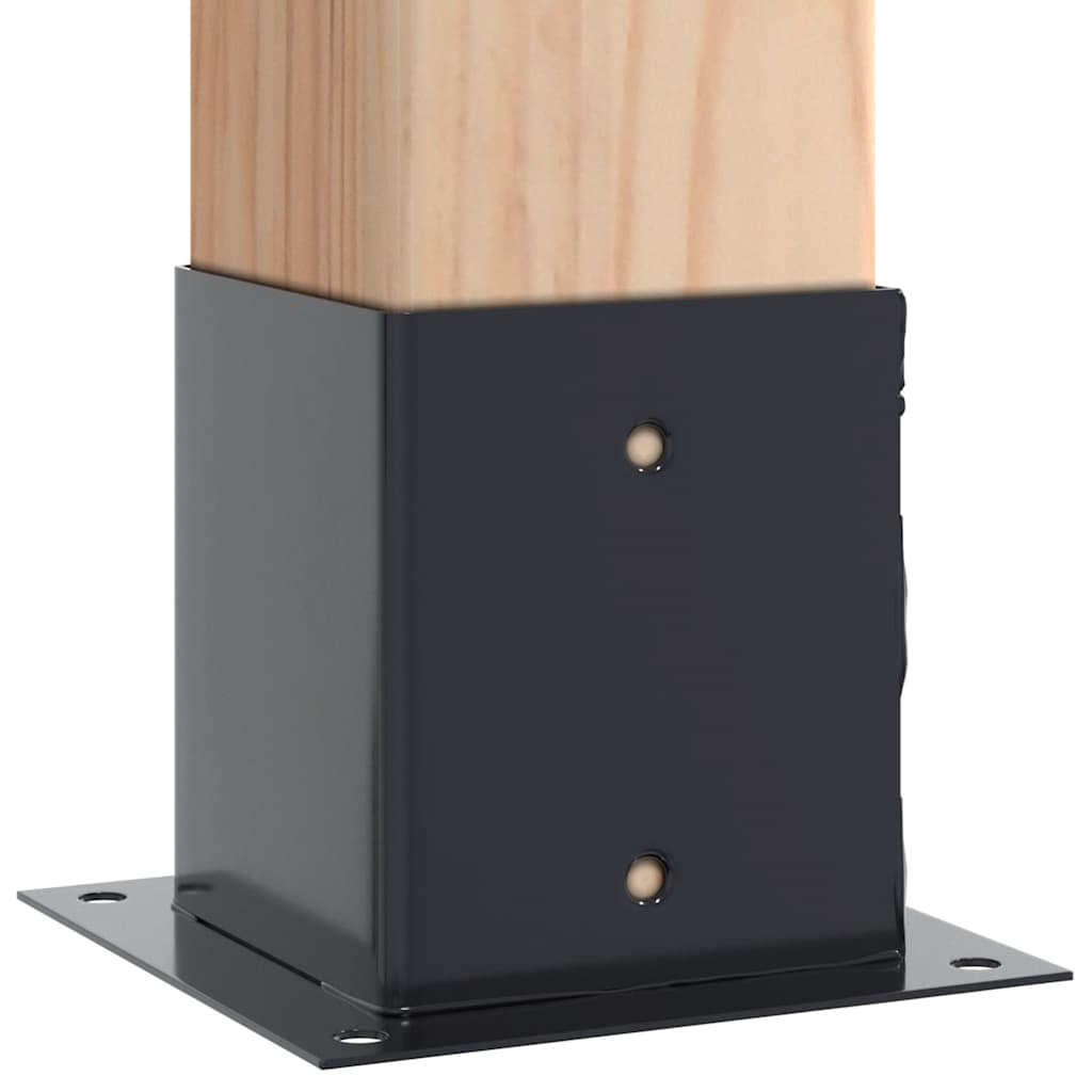 Podstavce pod sloupky čtvercové 12 ks antracit 121x121 mm