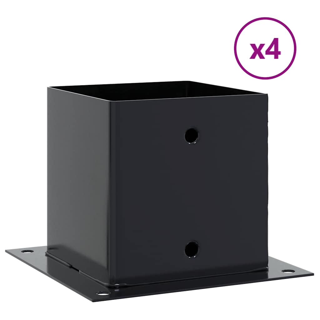 Podstavce pod sloupky čtvercové 4 ks antracit 141x141 mm