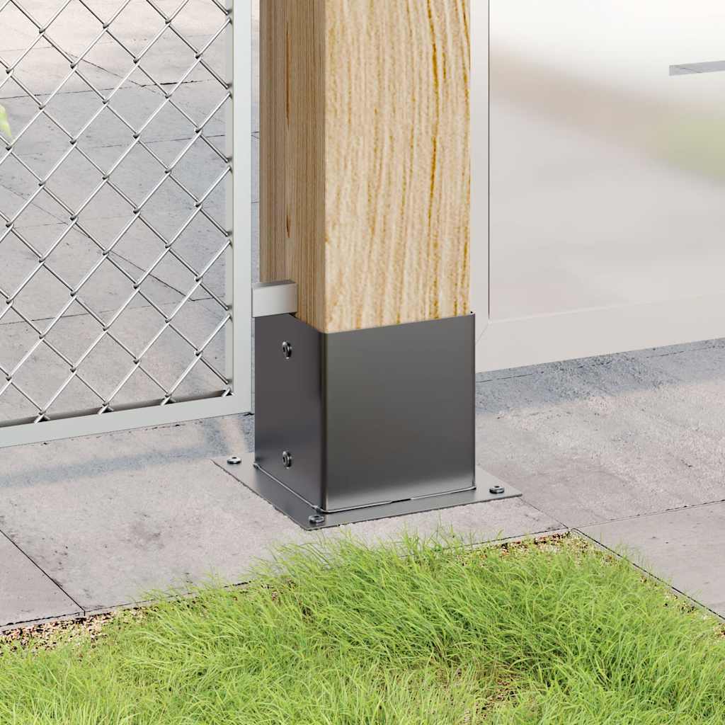 Podstavce pod sloupky čtvercové 4 ks antracit 141x141 mm