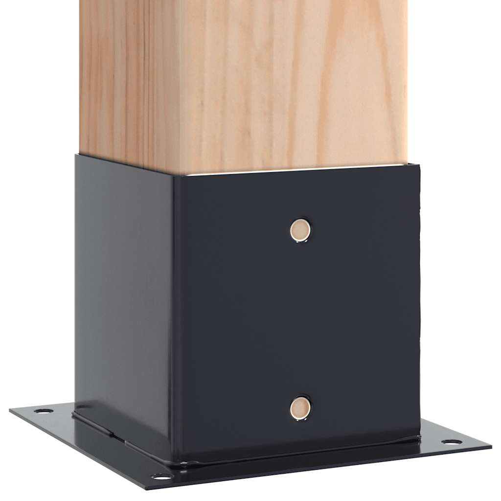 Podstavce pod sloupky čtvercové 4 ks antracit 141x141 mm