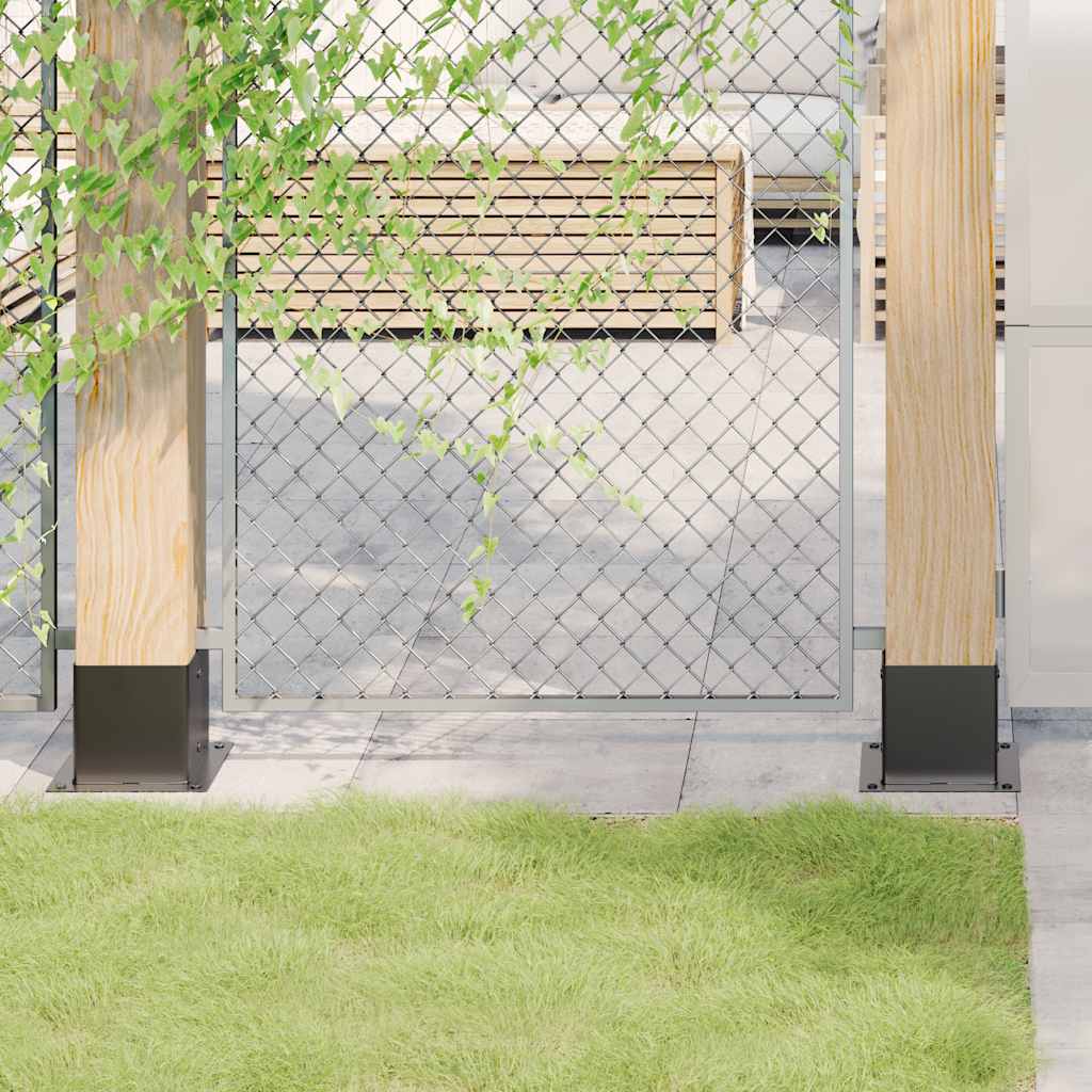 Podstavce pod sloupky čtvercové 4 ks antracit 141x141 mm