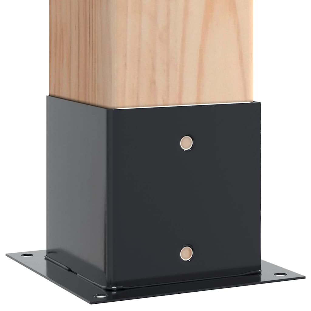 Podstavce pod sloupky čtvercové 12 ks antracit 141x141 mm