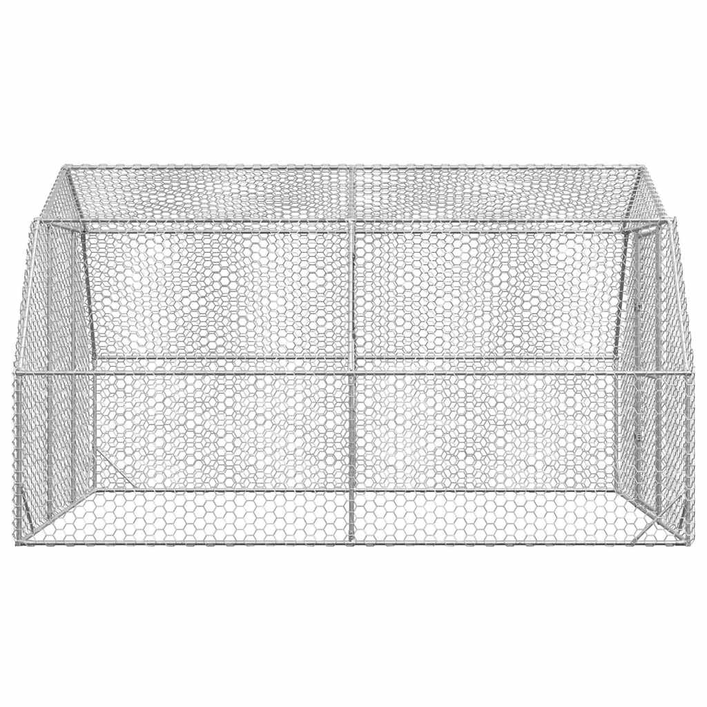 Výběh pro slepice 2,5x4x2,25 m pozinkovaná ocel