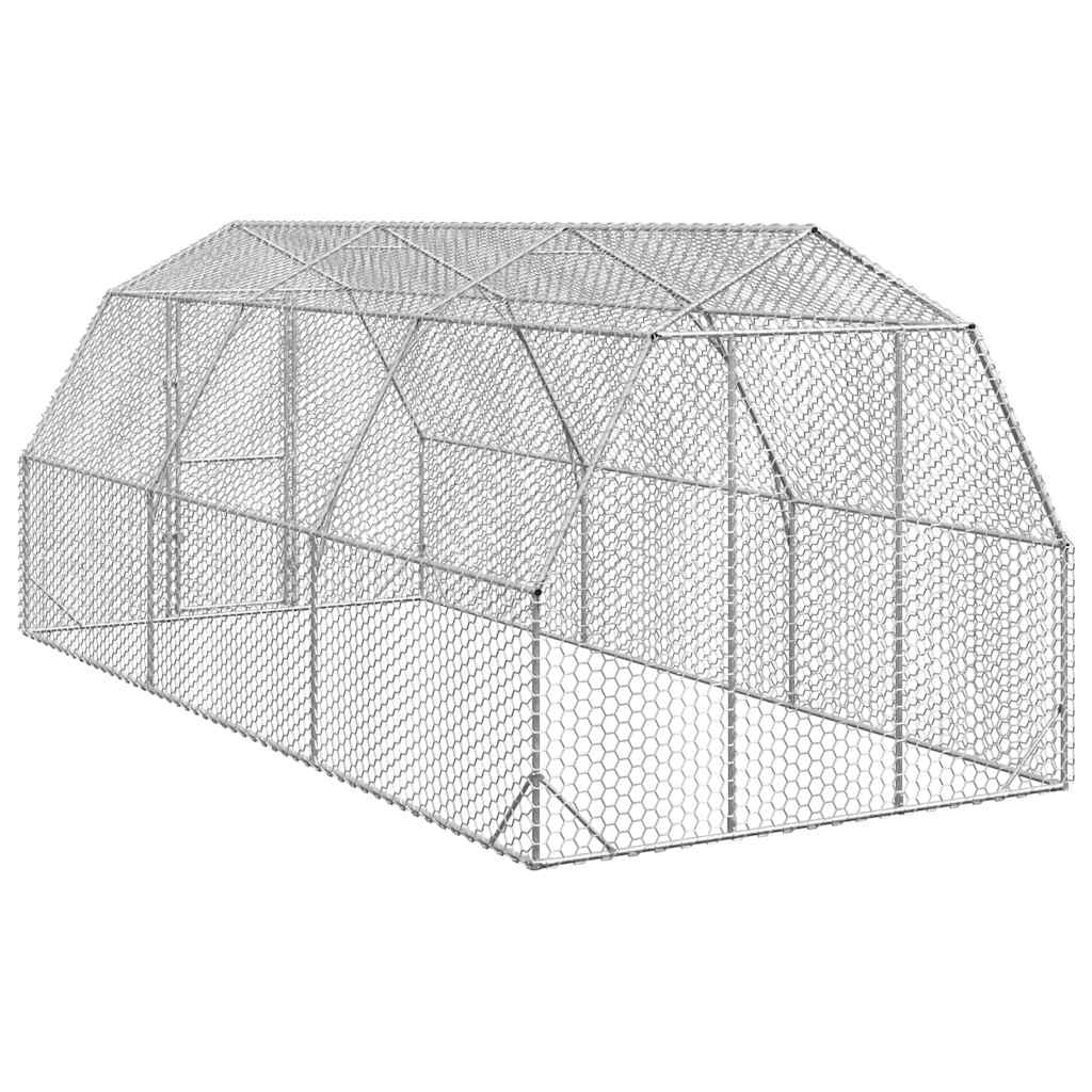 Výběh pro slepice 2,5x6x2,25 m pozinkovaná ocel