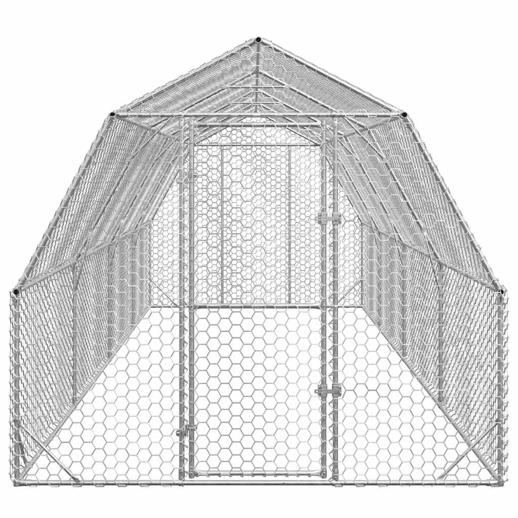Výběh pro slepice 2,5x8x2,25 m pozinkovaná ocel