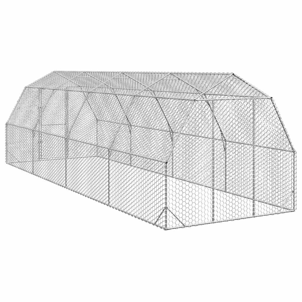 Výběh pro slepice 2,5x8x2,25 m pozinkovaná ocel