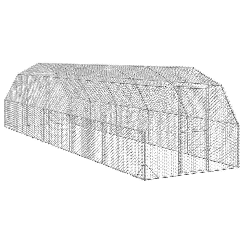 Výběh pro slepice 2,5x10x2,25 m pozinkovaná ocel