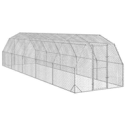 Výběh pro slepice 2,5x10x2,25 m pozinkovaná ocel