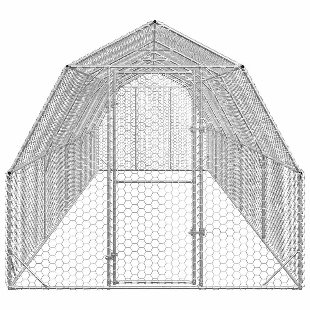 Výběh pro slepice 2,5x10x2,25 m pozinkovaná ocel