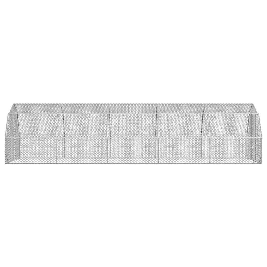 Výběh pro slepice 2,5x10x2,25 m pozinkovaná ocel