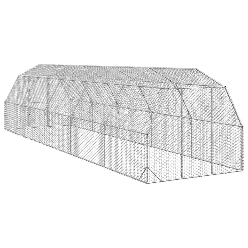 Výběh pro slepice 2,5x10x2,25 m pozinkovaná ocel