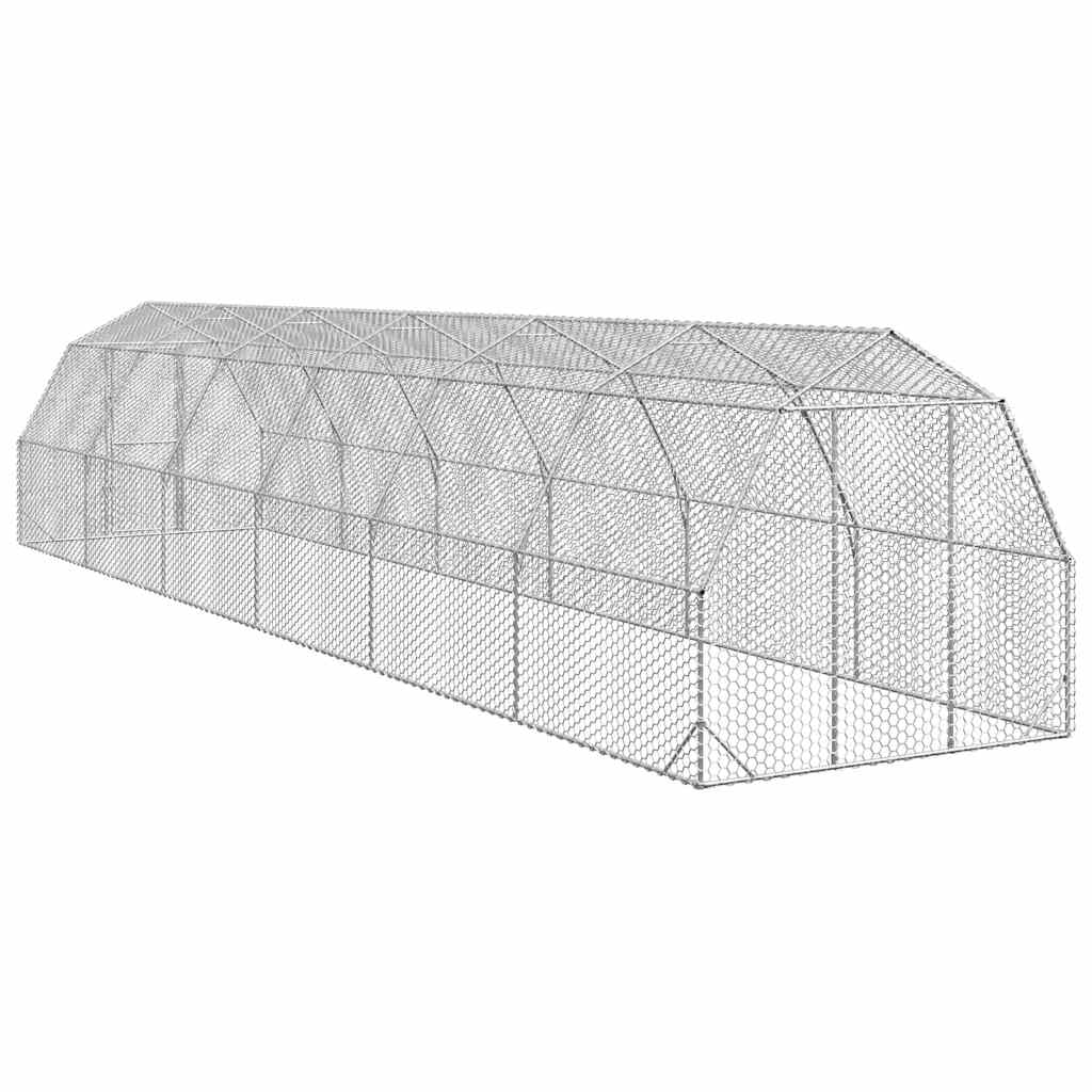 Výběh pro slepice 2,5x12x2,25 m pozinkovaná ocel