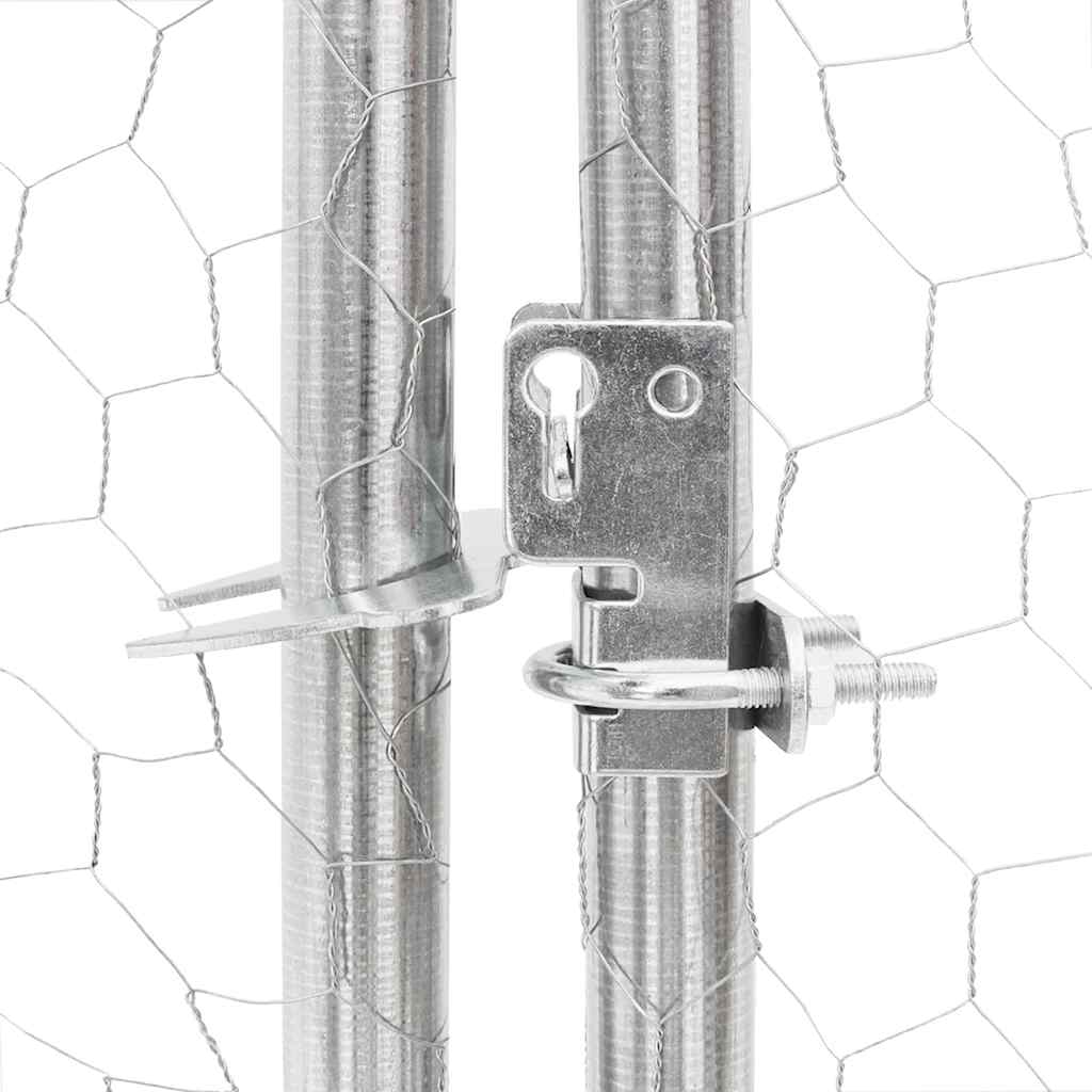Výběh pro slepice 2,5x12x2,25 m pozinkovaná ocel