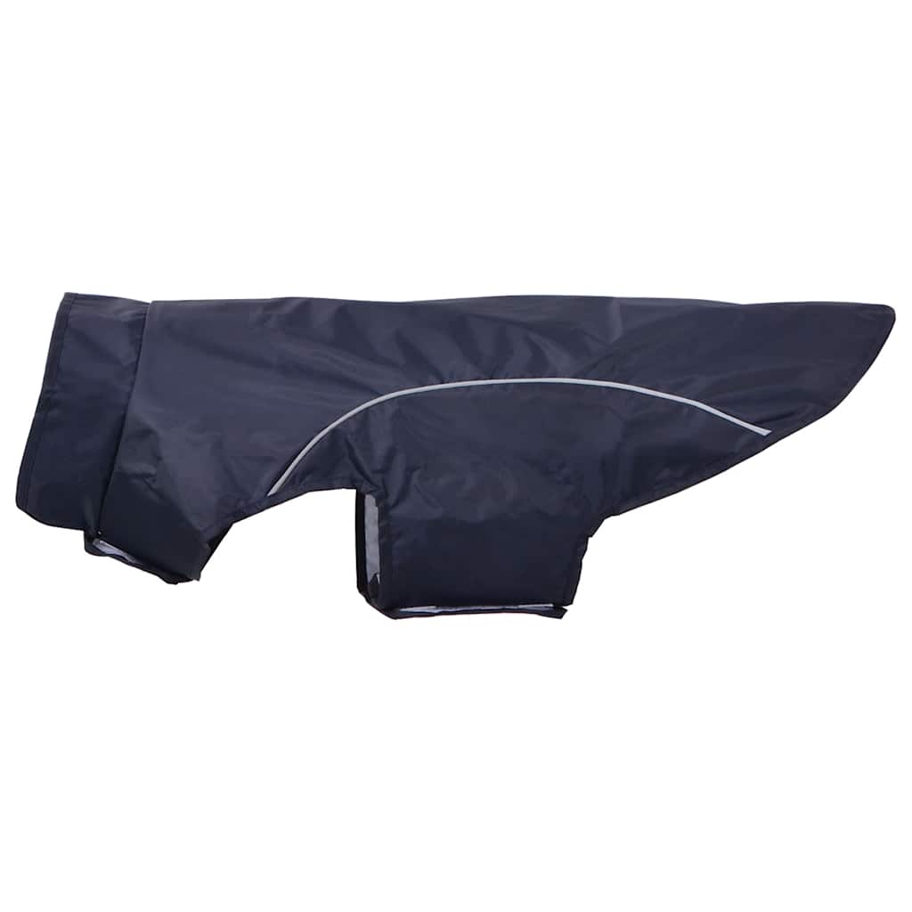 Pláštěnka pro psy s reflexními proužky polyester modrá 2XL