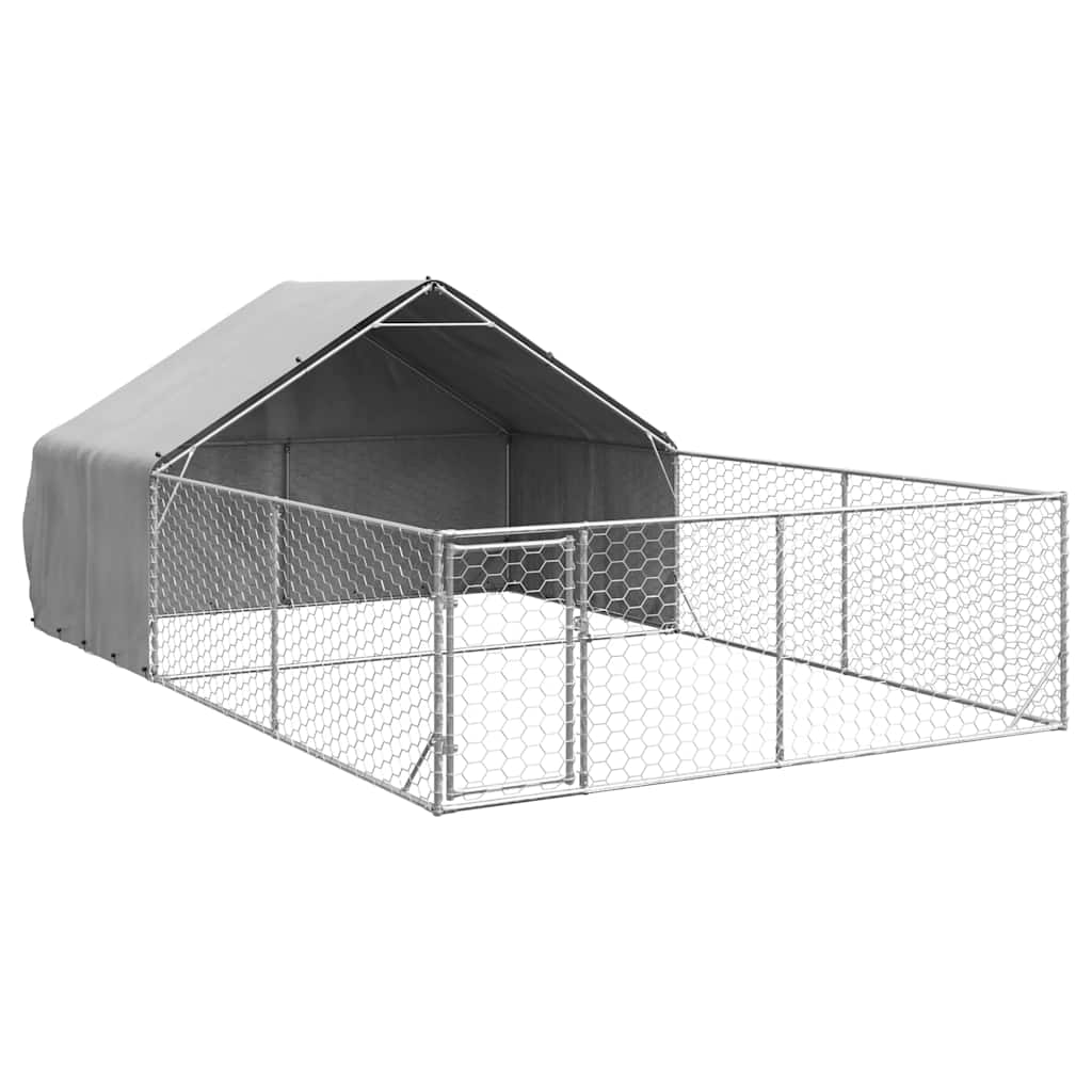 Venkovní psí kotec s výběhem 6x3x1,9 m pozinkovaná ocel