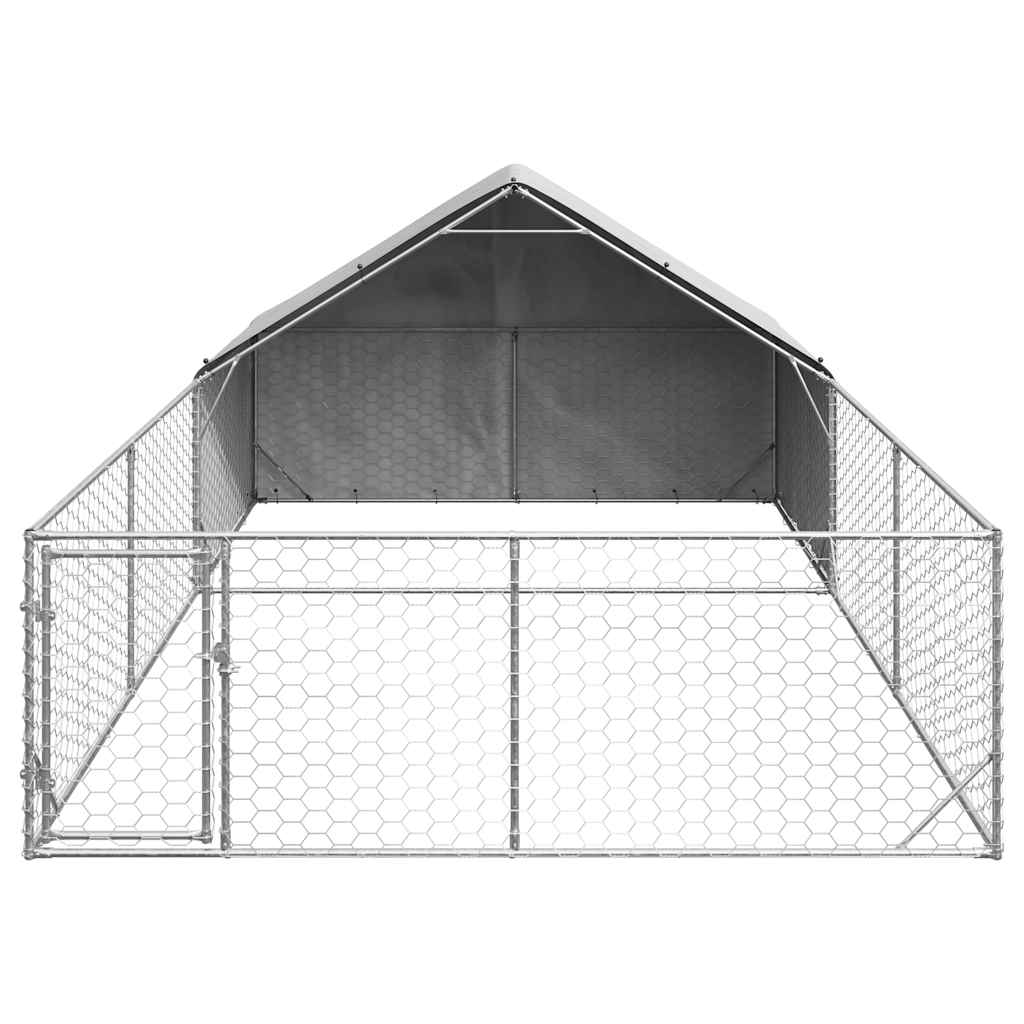 Venkovní psí kotec s výběhem 6x3x1,9 m pozinkovaná ocel