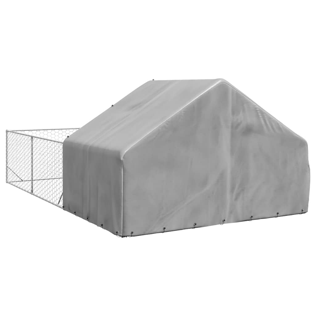 Venkovní psí kotec s výběhem 6x3x1,9 m pozinkovaná ocel