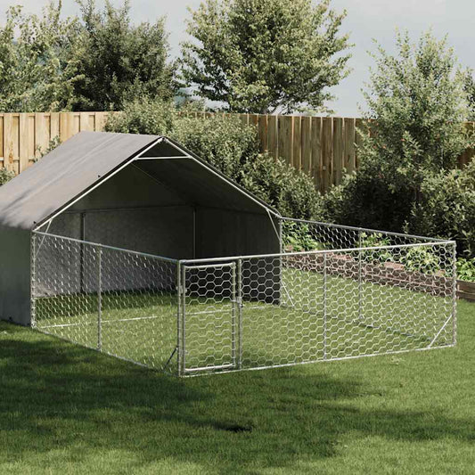Venkovní psí kotec s výběhem 6x3x1,9 m pozinkovaná ocel