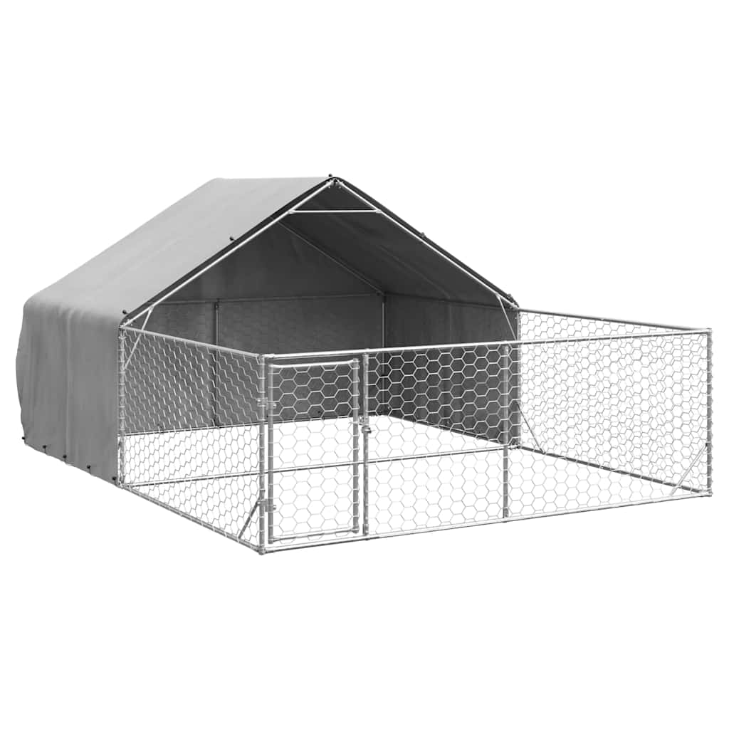 Venkovní psí kotec s výběhem 5x3x1,9 m pozinkovaná ocel