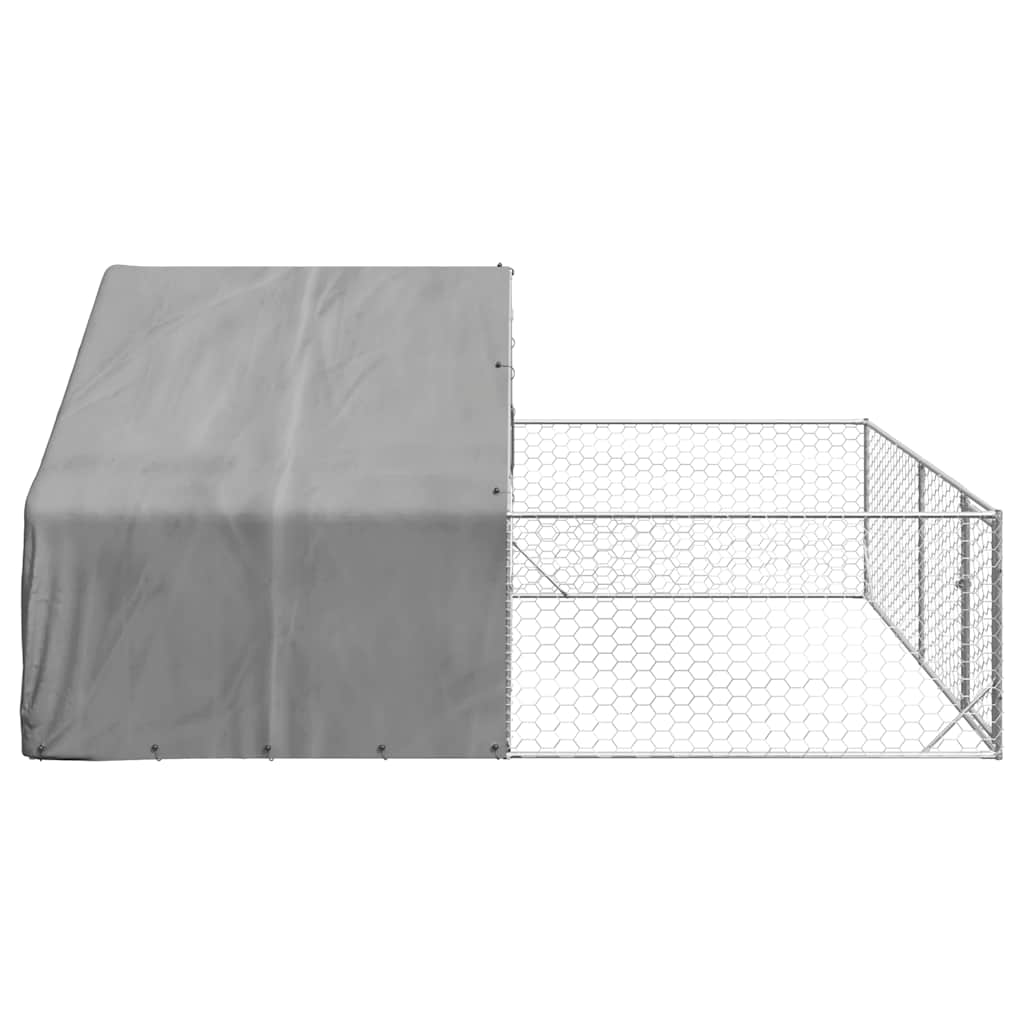 Venkovní psí kotec s výběhem 5x3x1,9 m pozinkovaná ocel