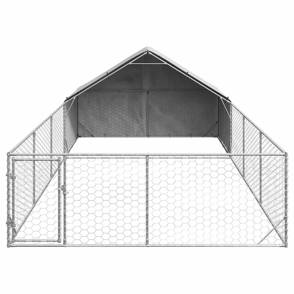 Venkovní psí kotec s výběhem 7x3x1,9 m pozinkovaná ocel