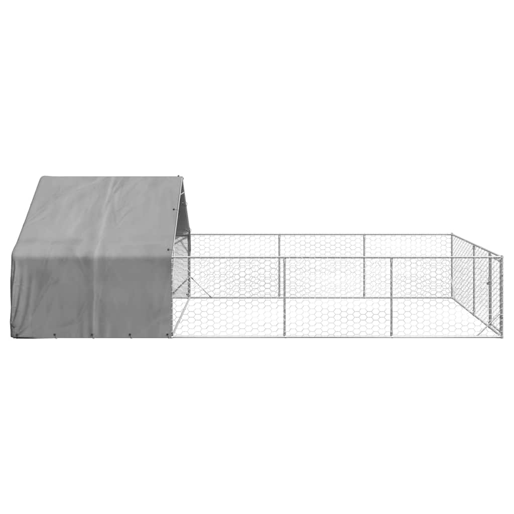 Venkovní psí kotec s výběhem 7x3x1,9 m pozinkovaná ocel