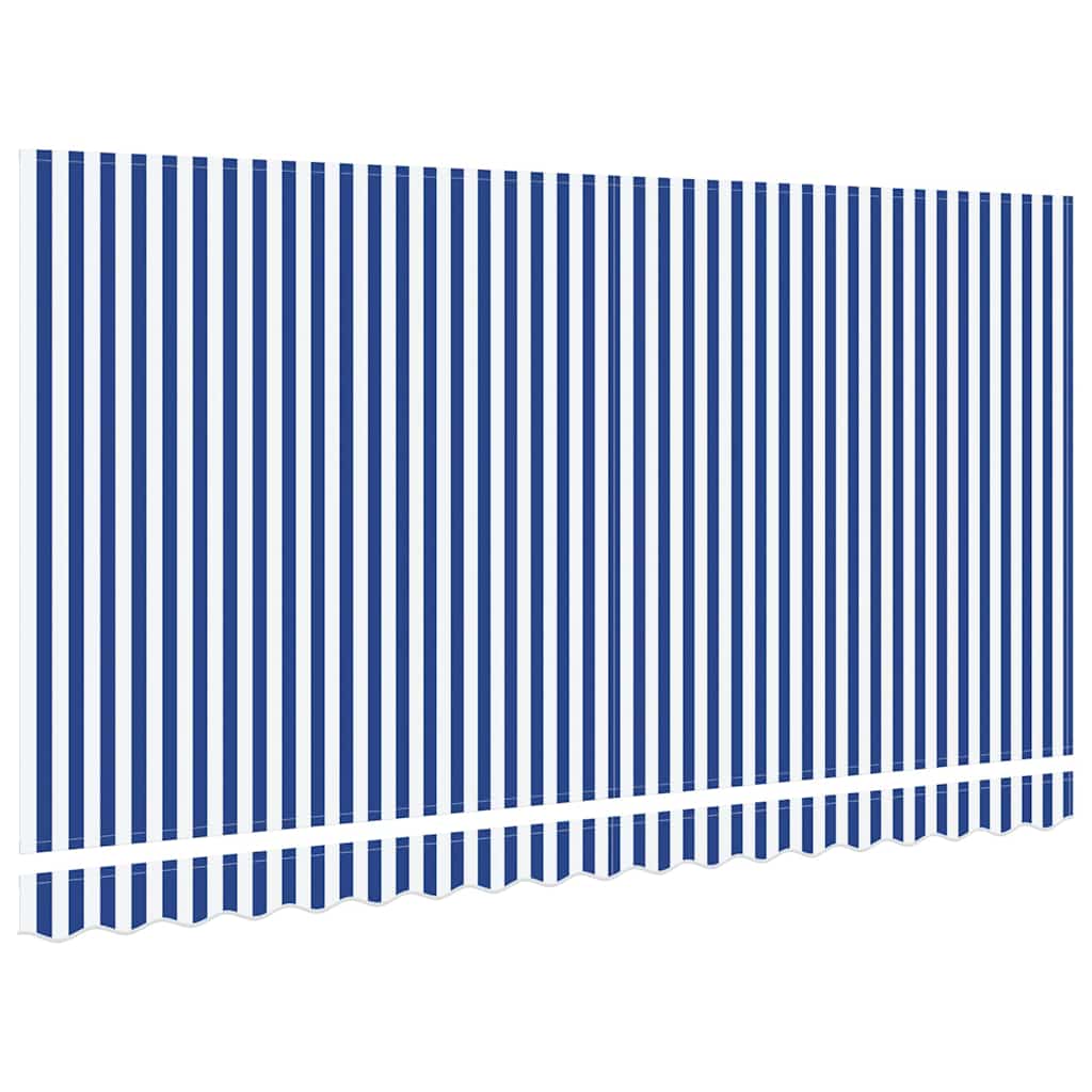 Náhradní látka na markýzu Modro-bílá 400 x 200 cm plátno