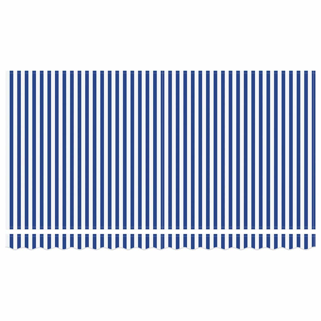 Náhradní látka na markýzu Modro-bílá 400 x 200 cm plátno