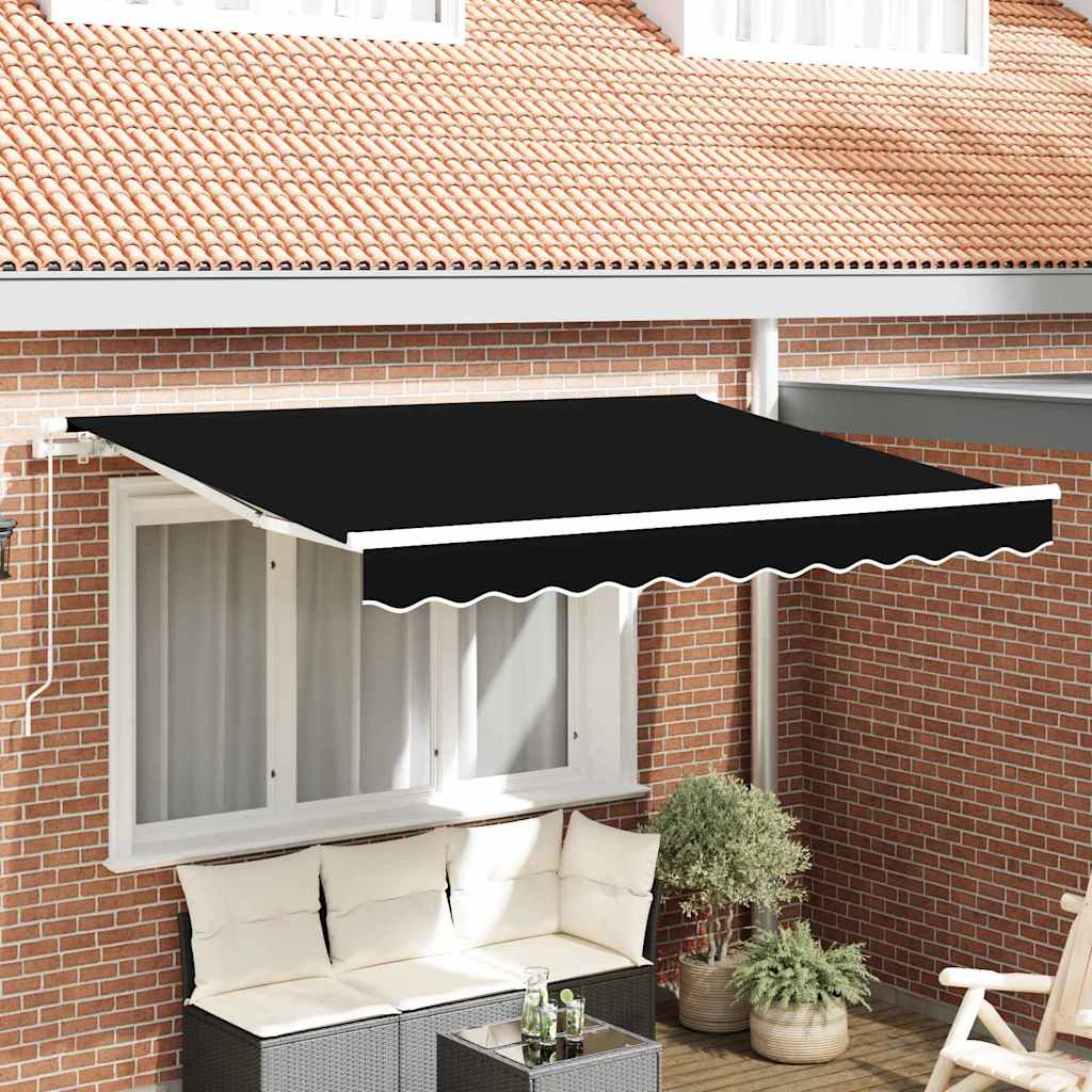 Náhradní látka na markýzu Černá 350 x 250 cm plátno