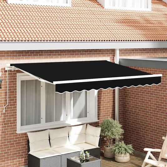 Náhradní látka na markýzu Černá 350 x 250 cm plátno