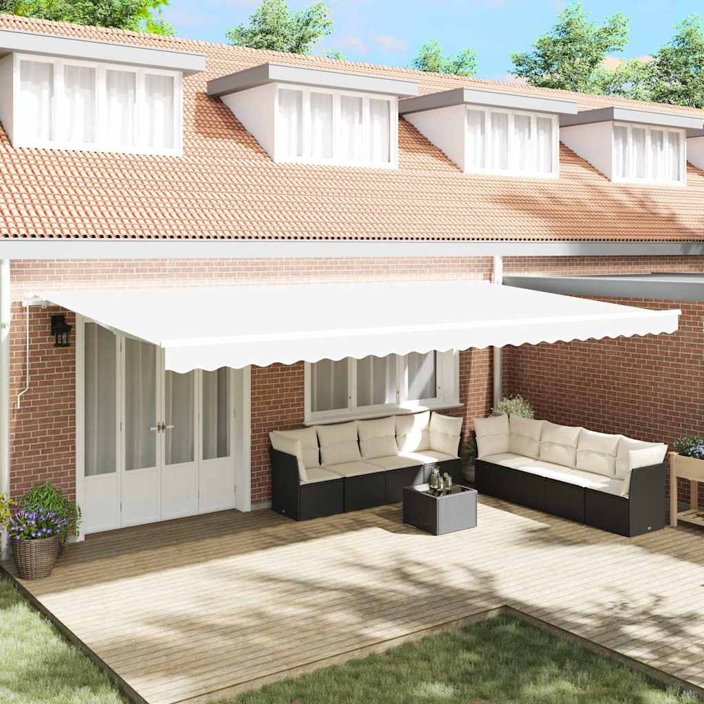 Náhradní látka na markýzu Bílá 600 × 300 cm plátno