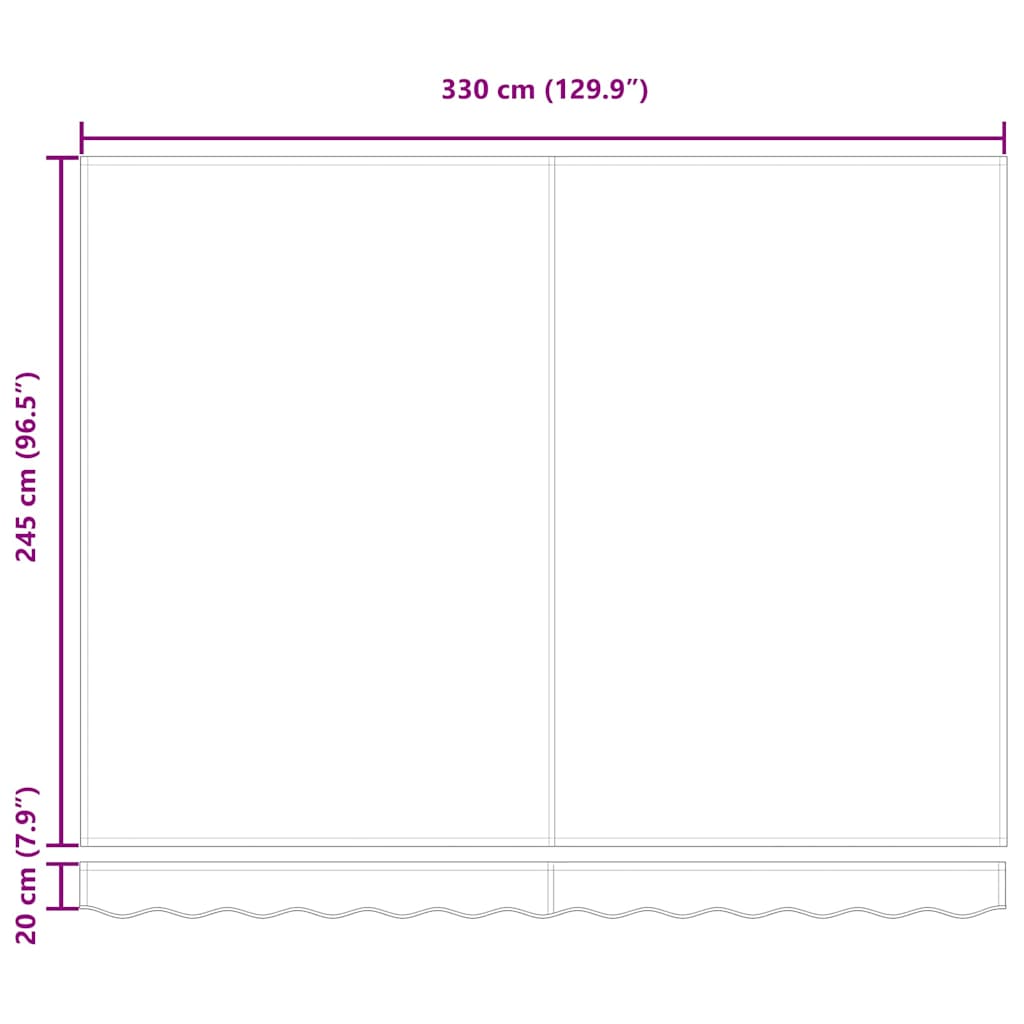 Náhradní látka na markýzu Světle šedá 350 x 250 cm plátno