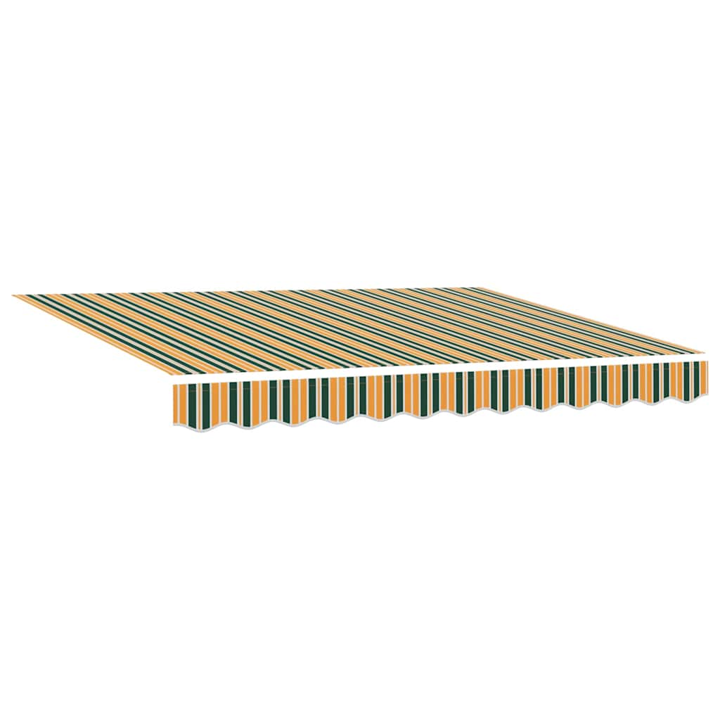 Náhradní látka na markýzu Zelená a žlutá 350 x 250 cm plátno