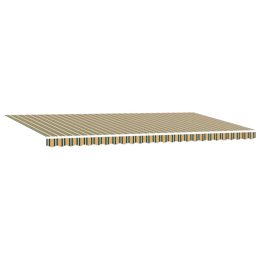 Náhradní látka na markýzu Zelená a žlutá 600 × 300 cm plátno