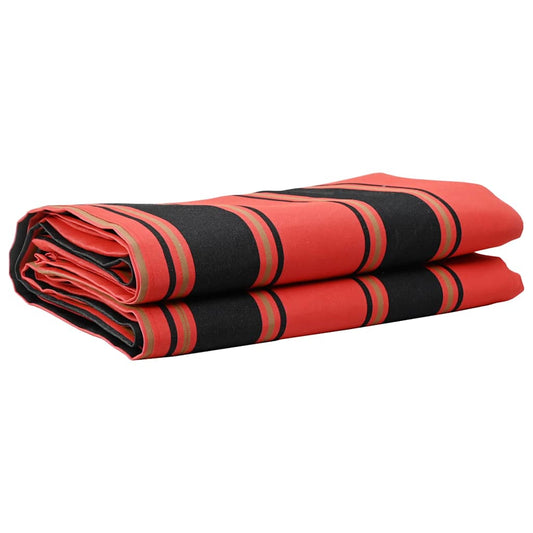 Náhradní látka na markýzu oranžová a černá 10 x 1.6 m textil